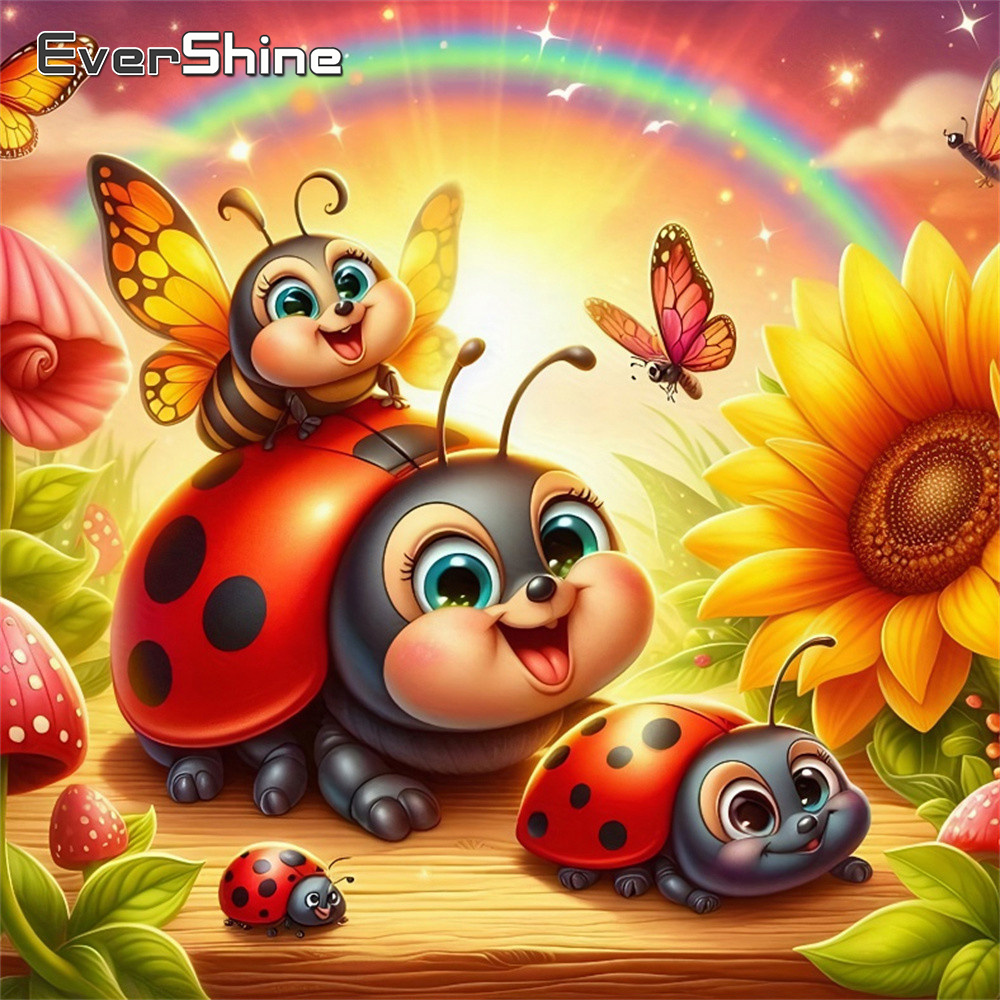 Алмазная мозаика Evershine: Вы – обзор и цена Embroidery Lady Bug
